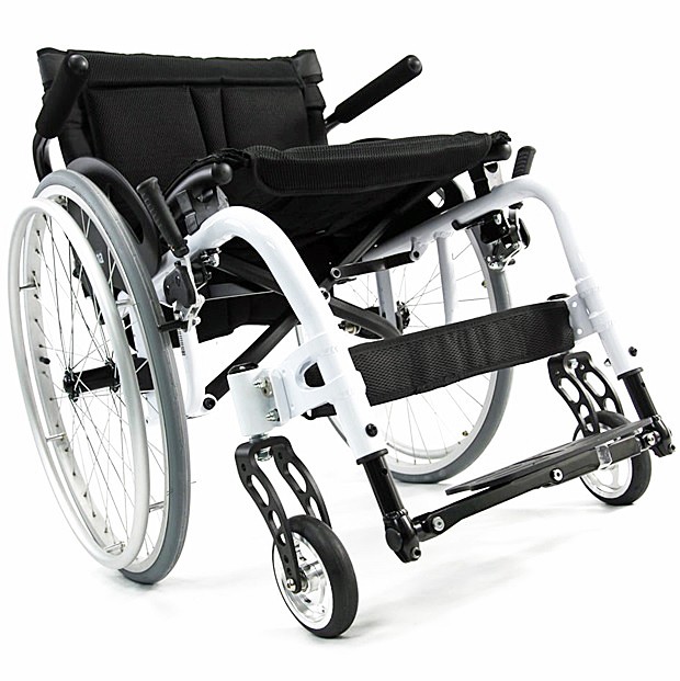 S-ERGO ATX Aluminum Ultra Lightweight Wheelchair 14" x 15" Frame White