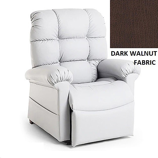 Select Comfort Model SCZ Lift Chair With Heat And Massage - Brisa® Dark Walnut Fabric - By Golden Technologies