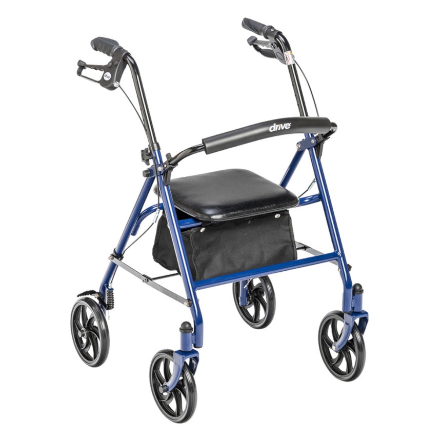 Four Wheel Rollator with Fold Up Removable Back Support 10257 Rolling Walker 