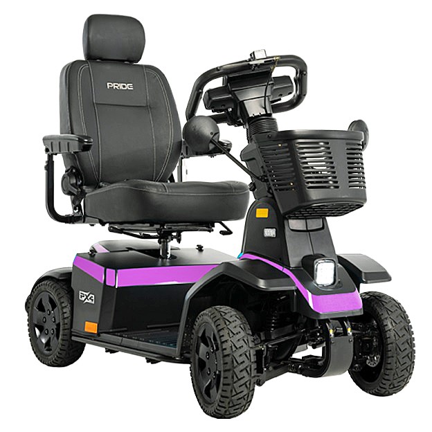 PX4 Full-Size Mobility Scooter - Dark Violet Color - By Pride Mobility