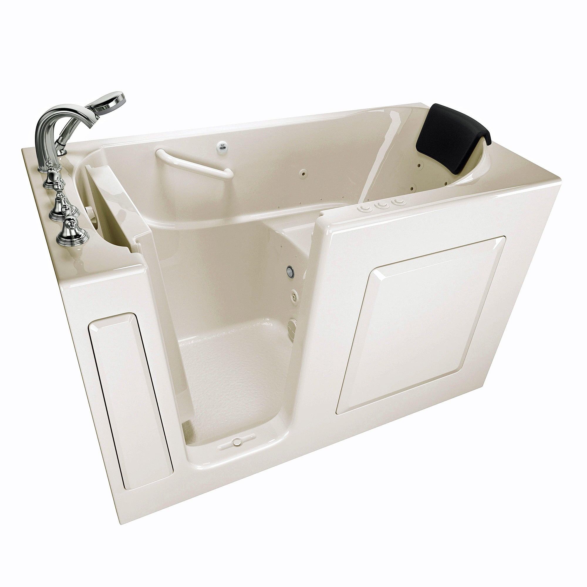 American Standard Gelcoat Premium Series 3060.109.CLL Walk-In Bath With Faucet - Combination Whirlpool and Air Spa - 30" X 60" Walk-In Bath - Model 3060.109.CLL