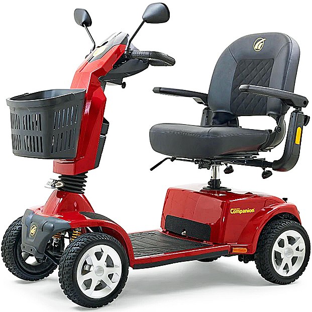 Companion Full-Size 4-Wheel Scooter - Crimson Red