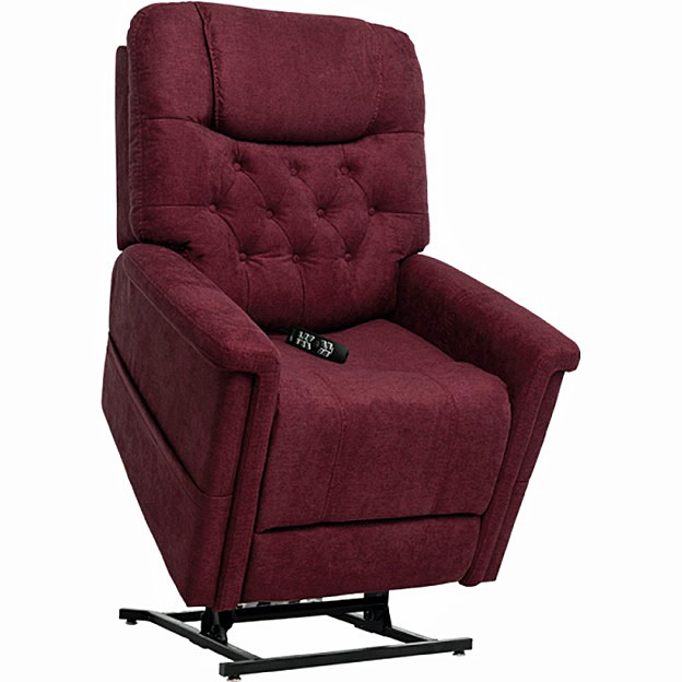 VivaLift! Legacy 2 Lift Chair Recliner By Pride Mobility Saville Wine Fabric Large 