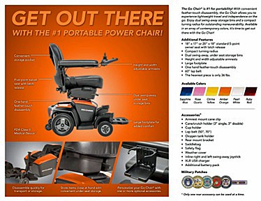 Go-Chair Power Chair Brochure