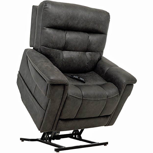 VivaLift! Radiance Lift Chair Recliner By Pride Mobility Canyon Steel Fabric 