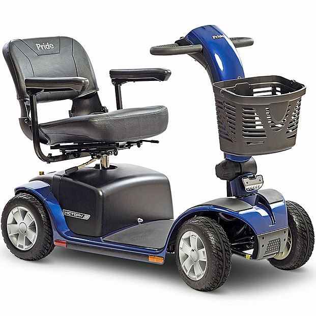 Victory 10 4-Wheel Scooter - Viper Blue - 18" Seat