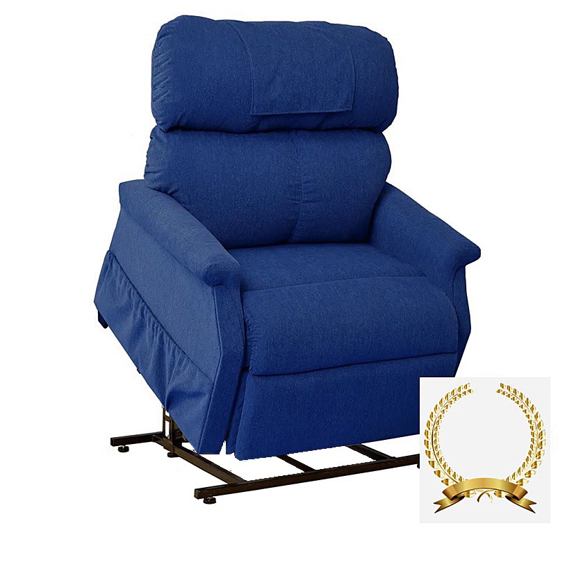 Comforter PR-505 with MaxiComfort Lift Chair Recliner By Golden Technologies Luxe NEW Sapphire Fabric 