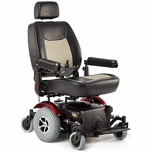 Vision Super Heavy Duty Power Chair - P327 - Red