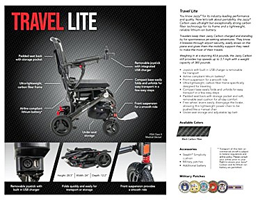 Jazzy® Carbon Power Chair Brochure