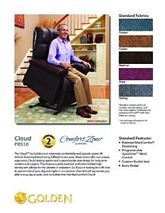 Cloud PR510 Luxe Lift Chair Brochure