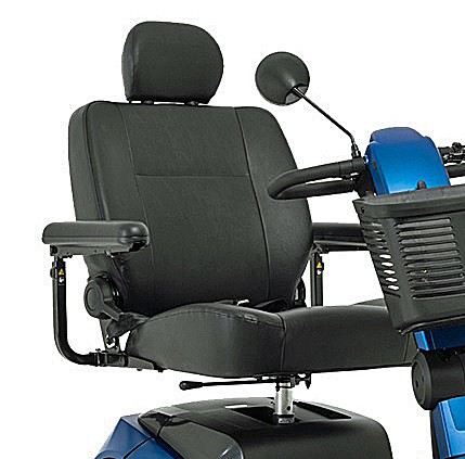 Maxima - 3-Wheel Scooter - New High-Back, Depth Adjustable Limited Recline Seat That Swivels for Easier Access.