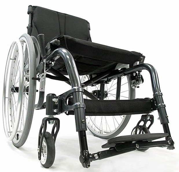 S-ERGO ATX Aluminum Ultra Lightweight Wheelchair 18" x 18" Frame Diamond Black