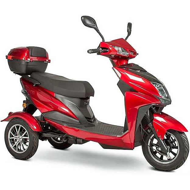 EW-10 Sport 3-Wheel  Recreational Scooter Color: Red