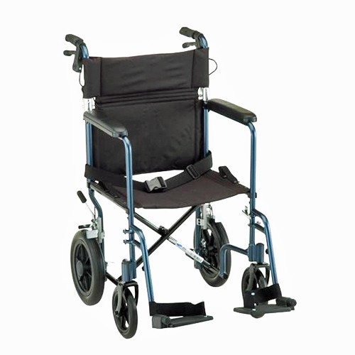 Comet 330 w/ Hand Brakes Transport Chair - Lightweight Transport Chair 12" Rear Wheels 
Manual Wheelchair - Model No. 330 
By Nova Medical Products