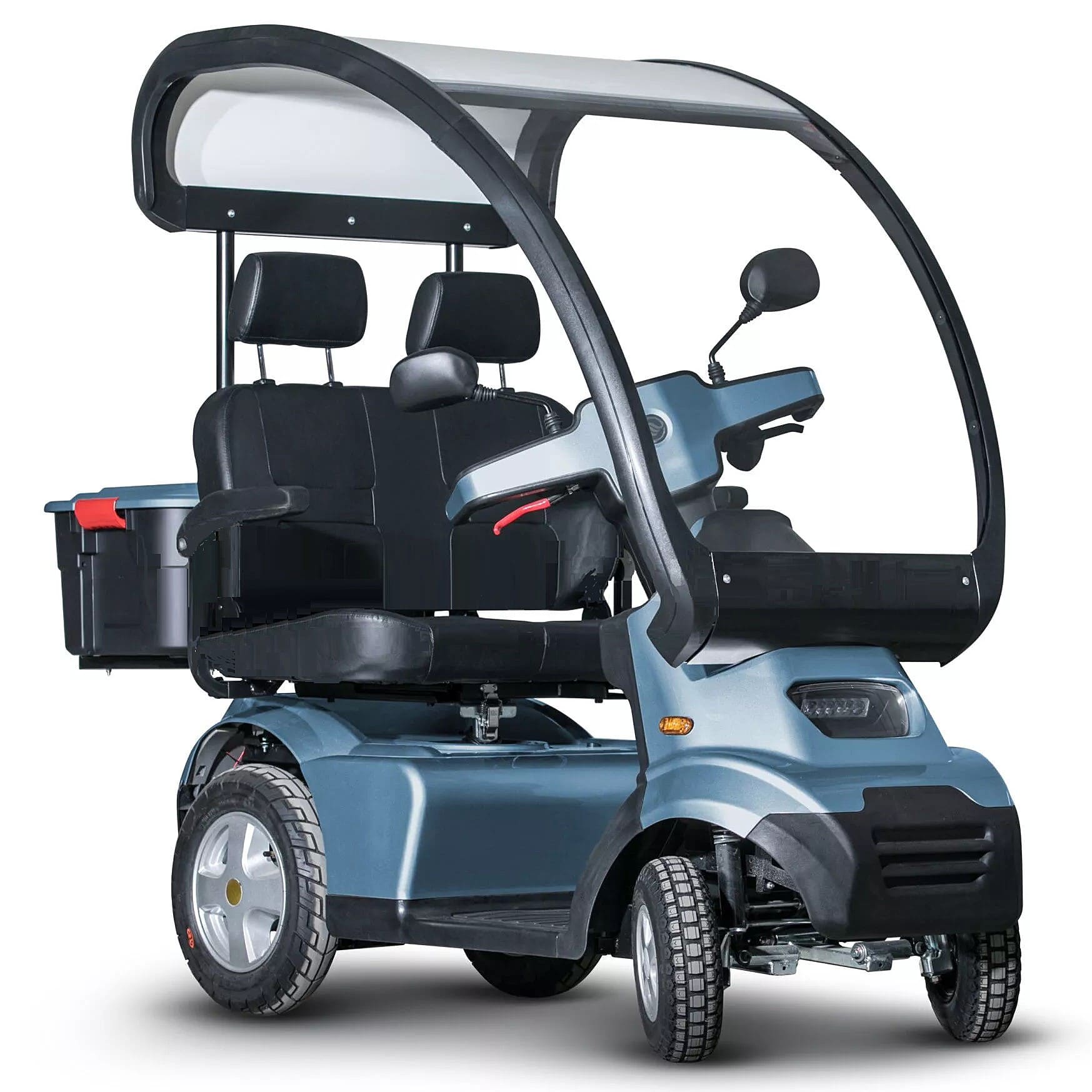 Afiscooter S - S4 Dual Wide Seat - Blue 4-Wheel Scooter