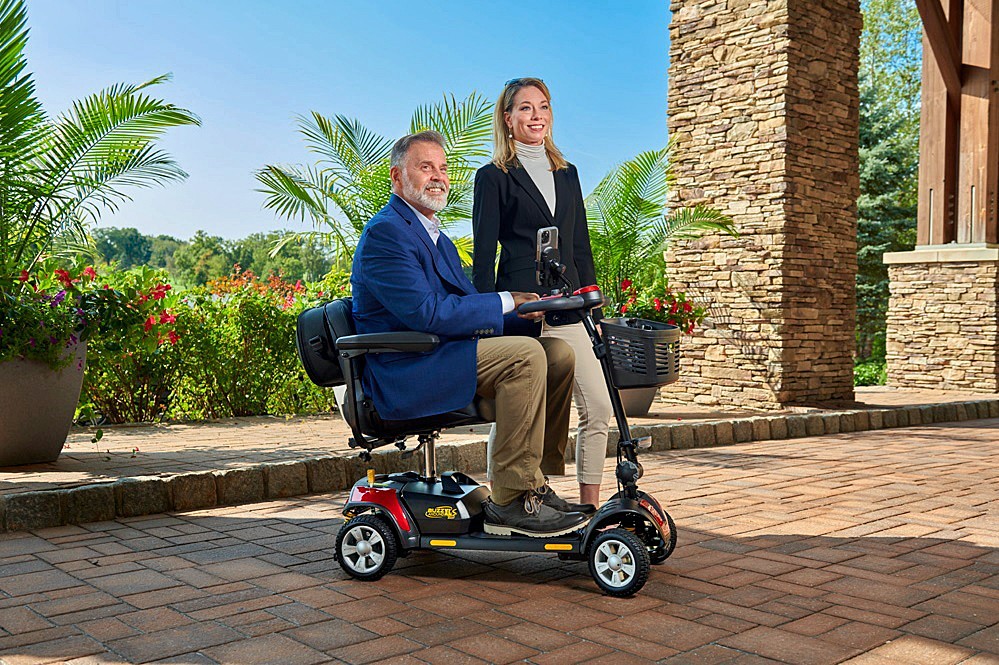 Buzzaround XLS-HD GB124A-SHZ 4-Wheel Portable Travel Scooter - More Legroom and Greater Riding Comfort!