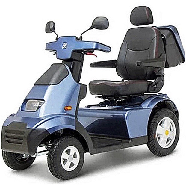 Afikim Afiscooter S - S4 20" Single Seat - Blue - 4-Wheel Scooter