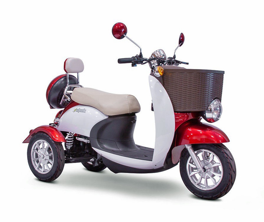 EW-11 Euro 2-Passenger Seat Scooter Model EW-11 Recreational 3-Wheel Mobility Scooter By EWheels