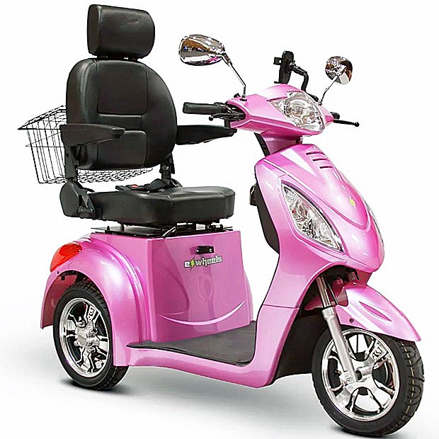 EWheels EW-36 3-Wheel Mobility Scooter - Magenta