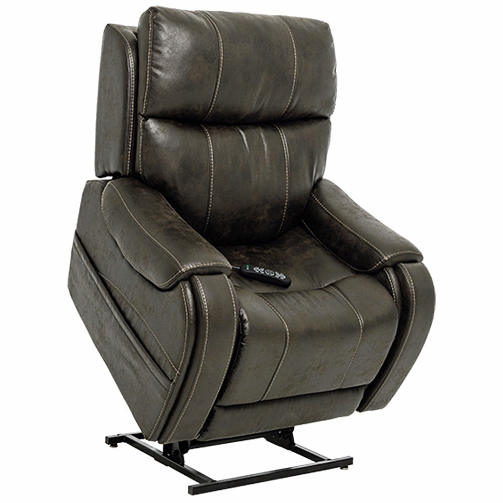 VivaLift! Atlas Plus Lift Chair Recliner By Pride Mobility Badlands Steel Fabric Medium 