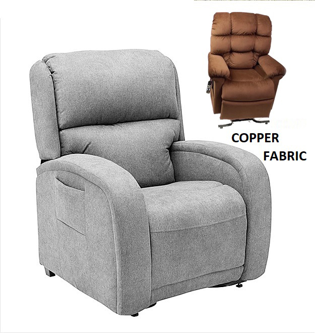 EZ Sleeper PR761 Lift Chair with Twilight Tilt Technology - Porto Copper Fabric - By Golden Technologies