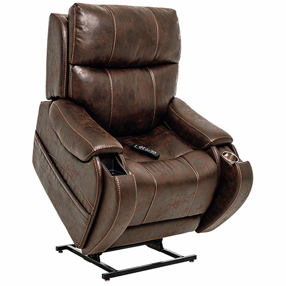 VivaLift! Atlas Plus Lift Chair Recliner By Pride Mobility Badlands Walnut Fabric Medium 