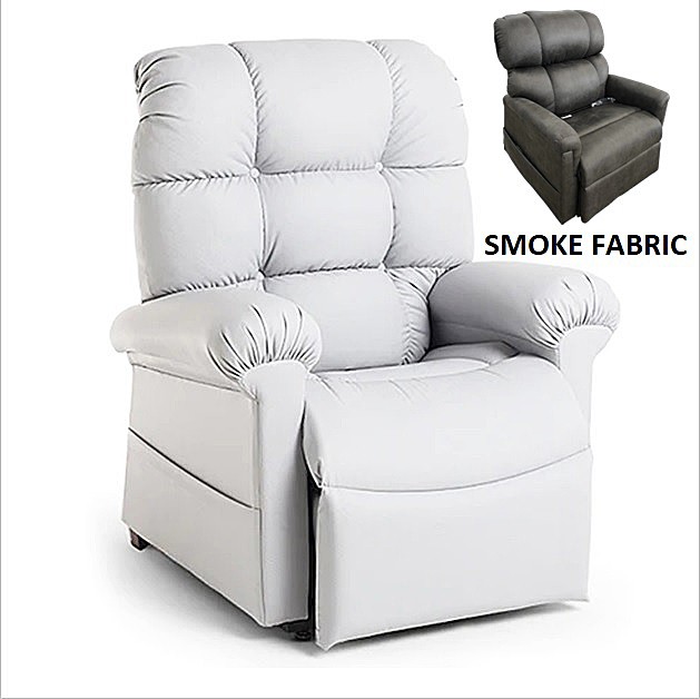 Cloud PR515 Lift Chair With MaxiComfort - With Twilight Tilt Technology - Microsuede Smoke Fabric - By Golden Technologies