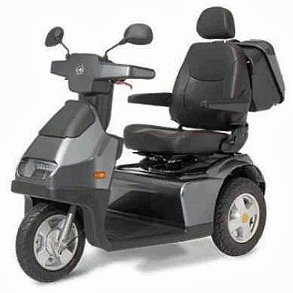 Afiscooter S / S3 - 3-Wheel Single Seat Recreational Scooter - Dark Gray Color - By Afikim