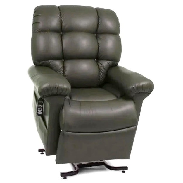 Cloud PR-510 with HeatWave Lift Chair Recliner By Golden Technologies Brisa Shiitake Fabric 