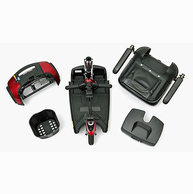 Go-Go Elite Traveller - 3-Wheel Travel Scooter - Feather-Touch Disassembly for Quick Transport or Storage.