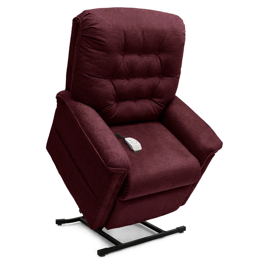 Heritage LC-358 Lift Chair - Crypton Aria Red Fabric - By Pride Mobility