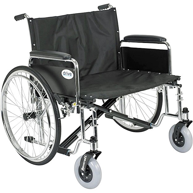 Bariatric Sentra EC Heavy-Duty, Extra-Extra-Wide Wheelchair 26"Seat Detachable Full Arms