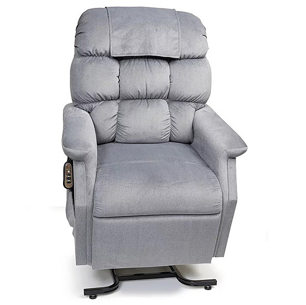 Cambridge PR-401 3-Position Lift Chair Recliner By Golden Technologies Porto Sterling Fabric Small/Medium