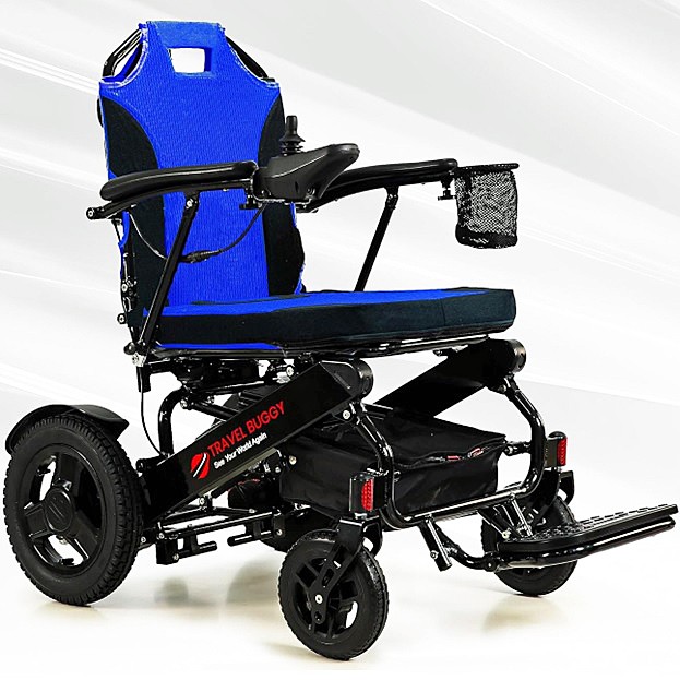 City 2 Plus HD Power Chair - Blue/ Black Frame