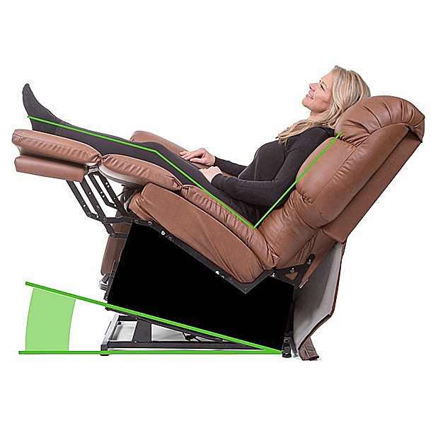 Cloud PR-515 With MaxiComfort Lift Chair - With Twilight Tilt Technology - Shown in TV Position and Twilight Position