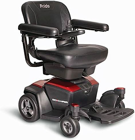 Go-Go Travel Mobility Chair Electric Power Chair By Pride Mobility Color: Red