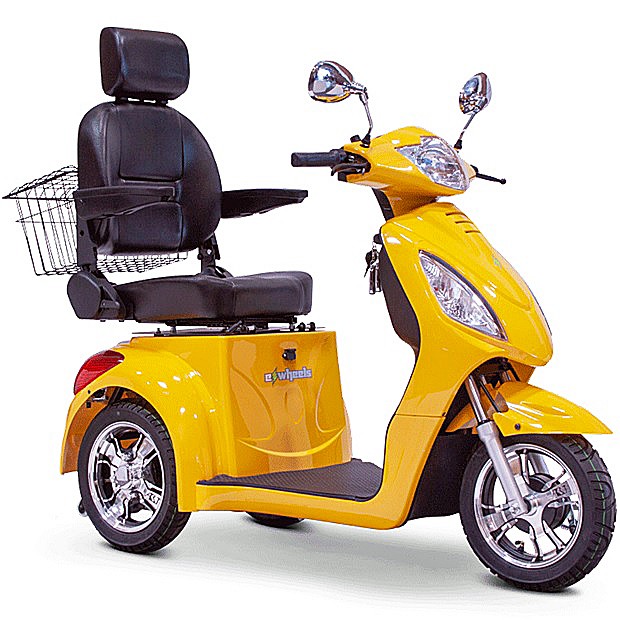 EWheels EW-36 Elite 3-Wheel Scooter with Electric Brake Assist Color: Yellow