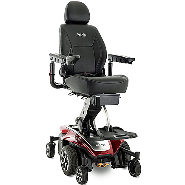 Jazzy Air® 2 Power Chair Wheelchair - Elevating Seat - Ruby Red