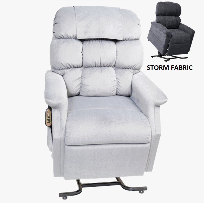 Cambridge PR401 Lift Chair - Luxe Storm Fabric - By Golden Technologies