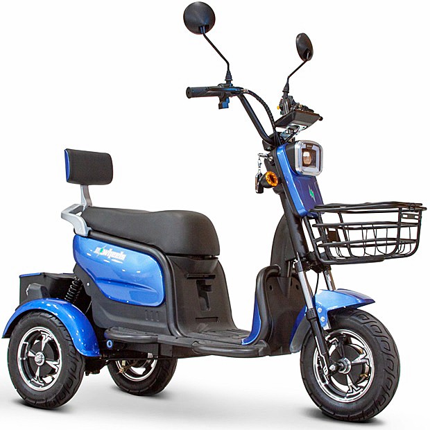 EW-12 Modern 3-Wheel Recreational Scooter Color: Blue