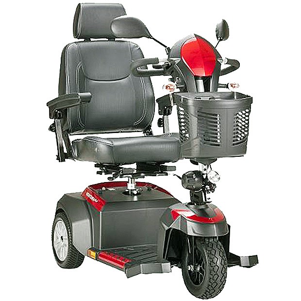 Ventura 3 DLX 3-Wheel Scooter Color: Red 