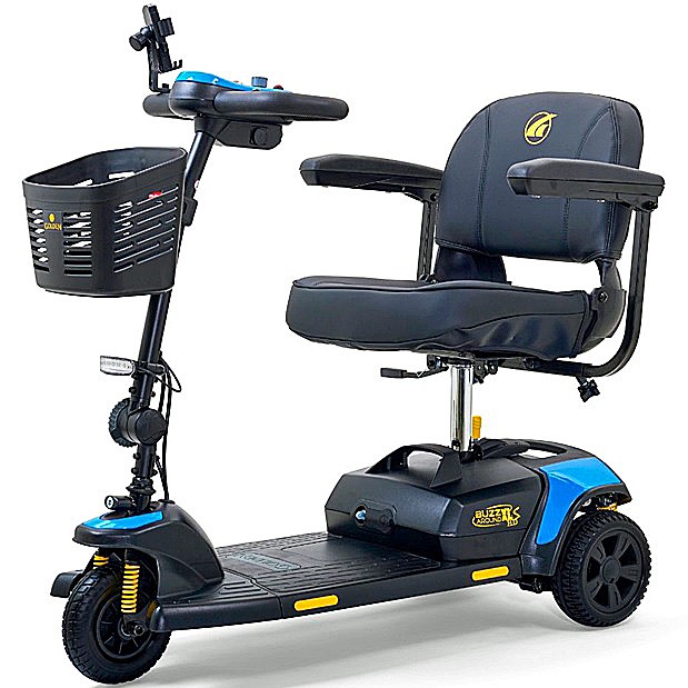 Buzzaround XLS-HD 3-Wheel Scooter w/ Comfort Spring Suspension GB121B-SHZ Color: Coastal Blue