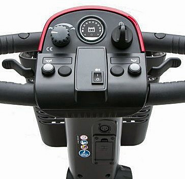 Victory® 9 - 3-Wheel Scooter - Tiller Console - Throttle Control Levers, Speed Dial, Horn and Turn Signal Buttons