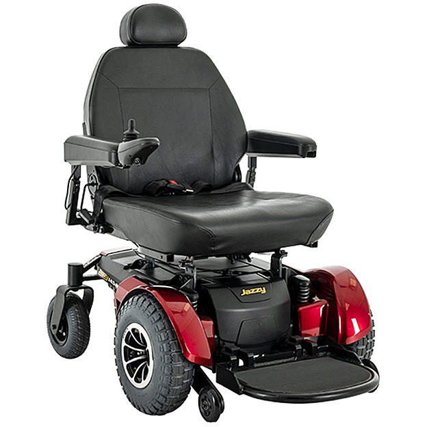 Jazzy 1450 Power Chair - Jazzy 1450 - 24" x 20" Seat - Candy Apple Red