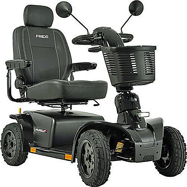 Pursuit®2 - 4-Wheel Scooter - Black Color - By Pride Mobility