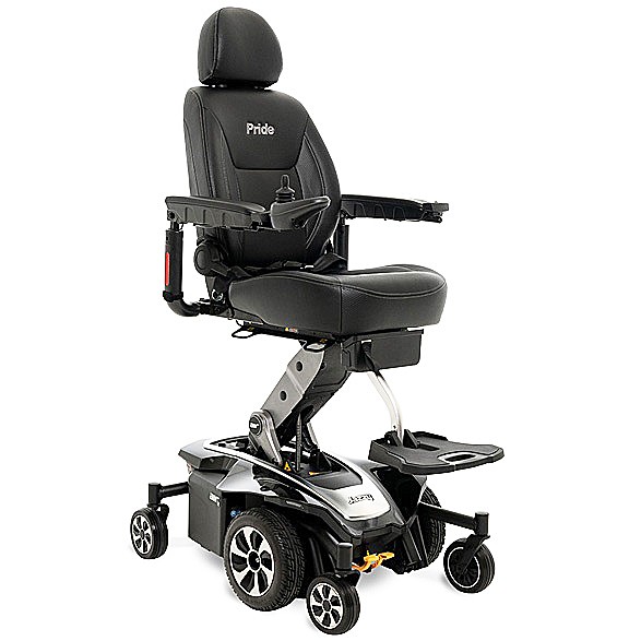 Jazzy Air 2 Extended Range Power Chair - Black Onyx Color - By Pride Mobility