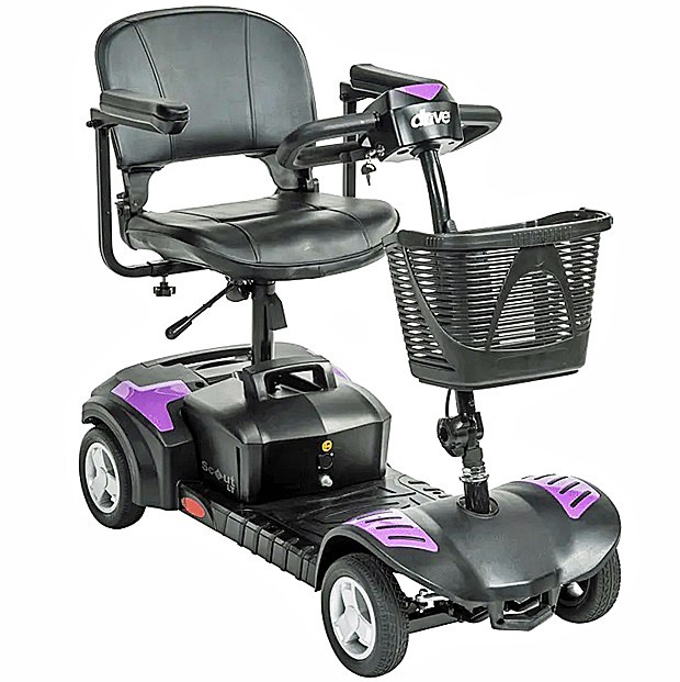 Scout LT 4 4-Wheel Scooter By Drive Medical Model: SCOUTLT4 Purple