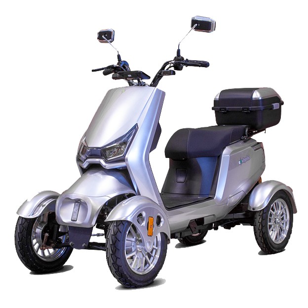 EW-75 Touring Recreational Scooter - Silver Color - By EWheels