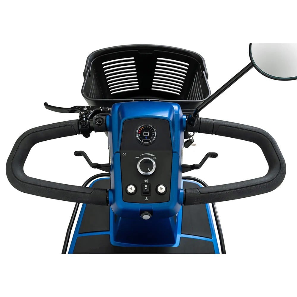 Maxima - 3-Wheel Scooter - Delta Tiller with Horn Button, Turn Signal Buttons, Hazard Lights Switch, Light Switch, Throttle Control Lever, Speed Adjustment Dial