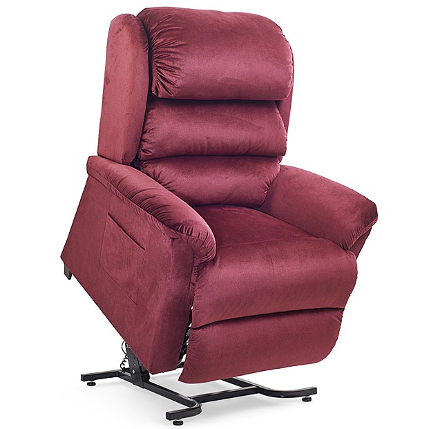 Relaxer PR-766 w/ MaxiComfort Lift Chair Recliner By Golden Technologies Porto Shiraz Fabric 